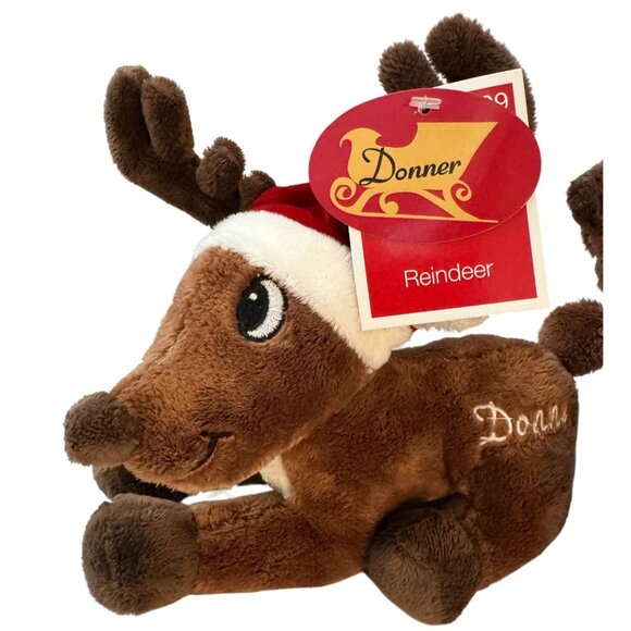 3 Santa's Reindeer Plush Stuffed Donner Cupid Comet - Picture 1 of 6